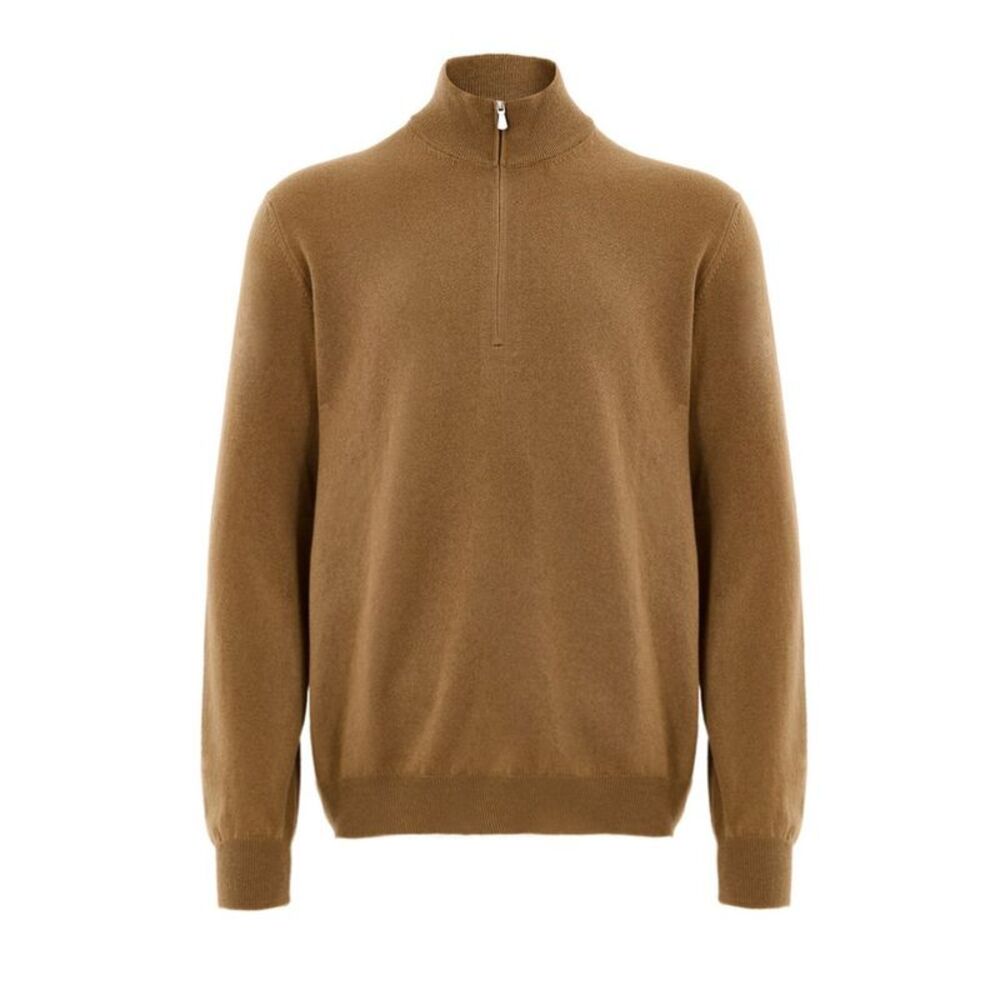 Gran Sasso Brown Wool Men's Turtleneck